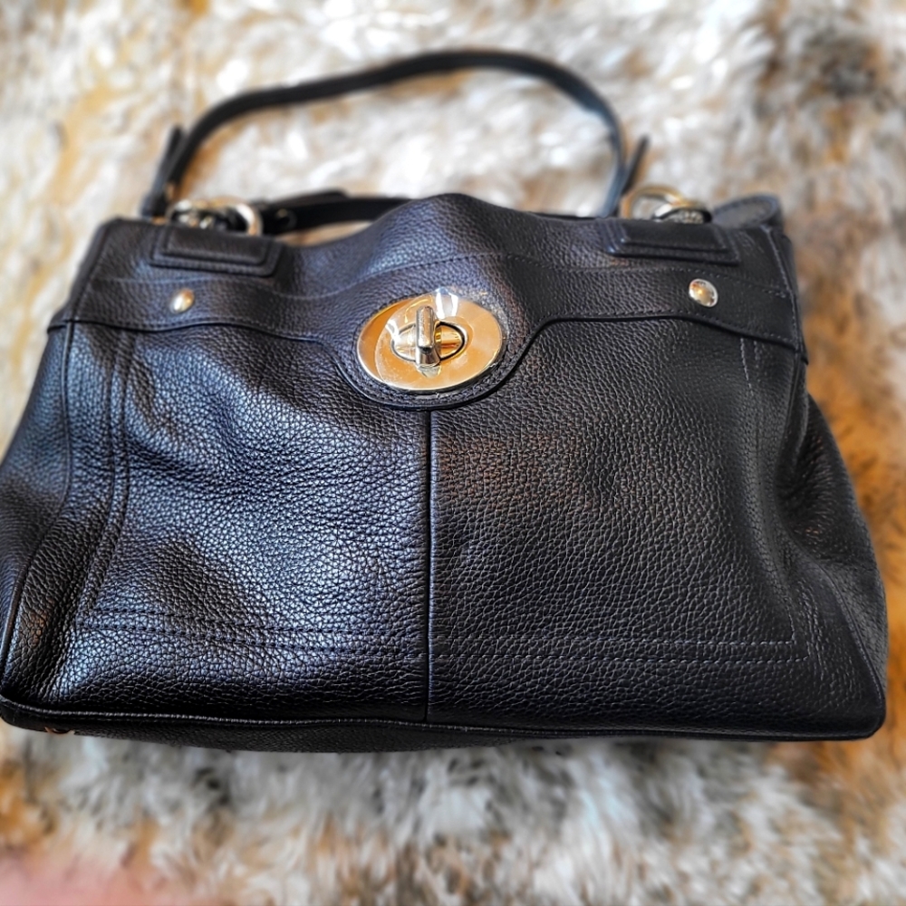 Coach Black Leather Satchel